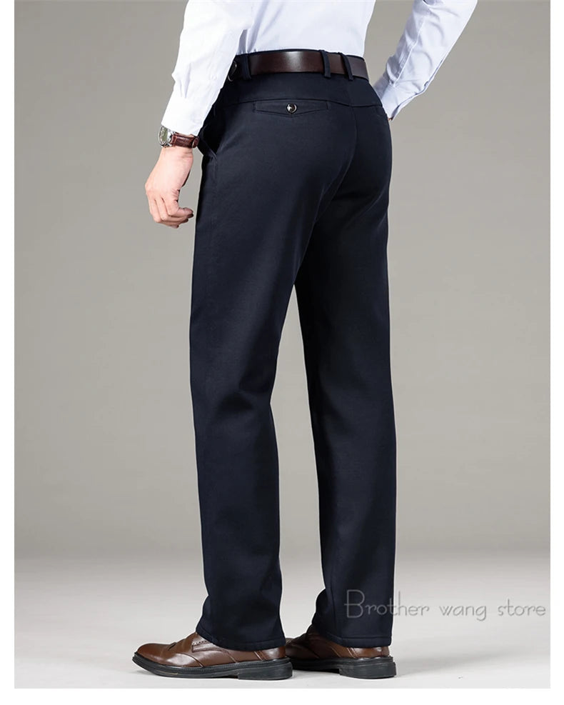 5 Colors Winter Men's Warm Fleece Casual Pants