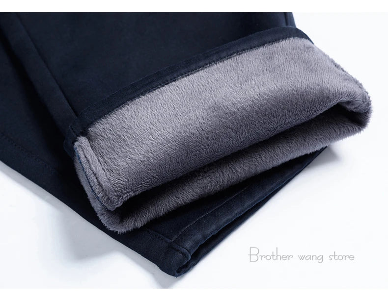 5 Colors Winter Men's Warm Fleece Casual Pants