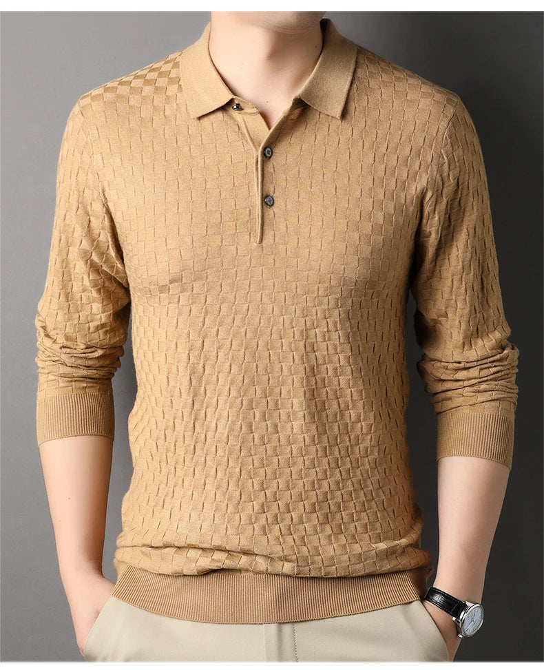 Autumn Men's Thin Knit Sweater Business Casual