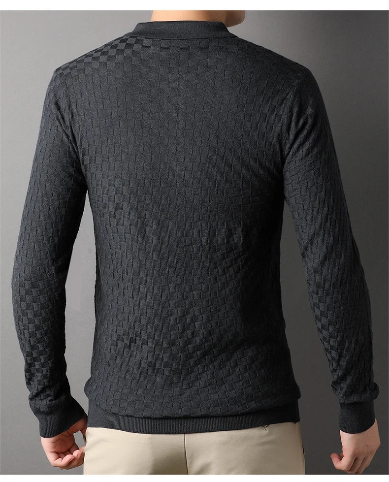 Autumn Men's Thin Knit Sweater Business Casual