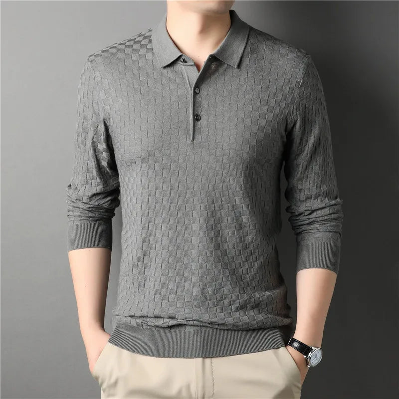 Autumn Men's Thin Knit Sweater Business Casual