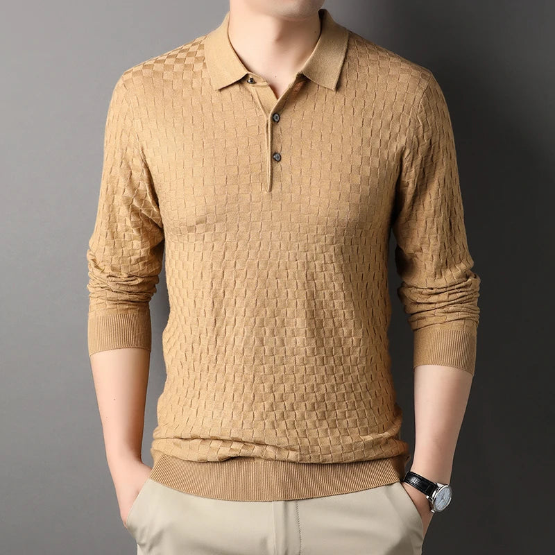 Autumn Men's Thin Knit Sweater Business Casual