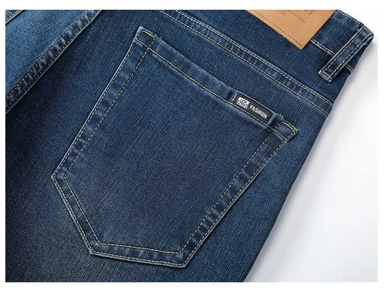 Autumn New Men's Straight Stretch Vintage Jeans