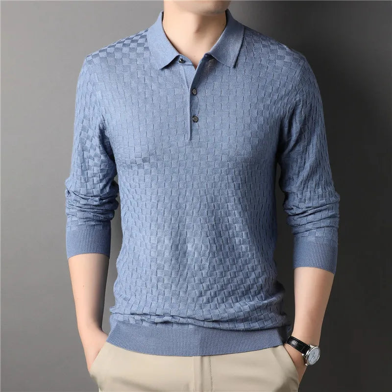 Autumn Men's Thin Knit Sweater Business Casual