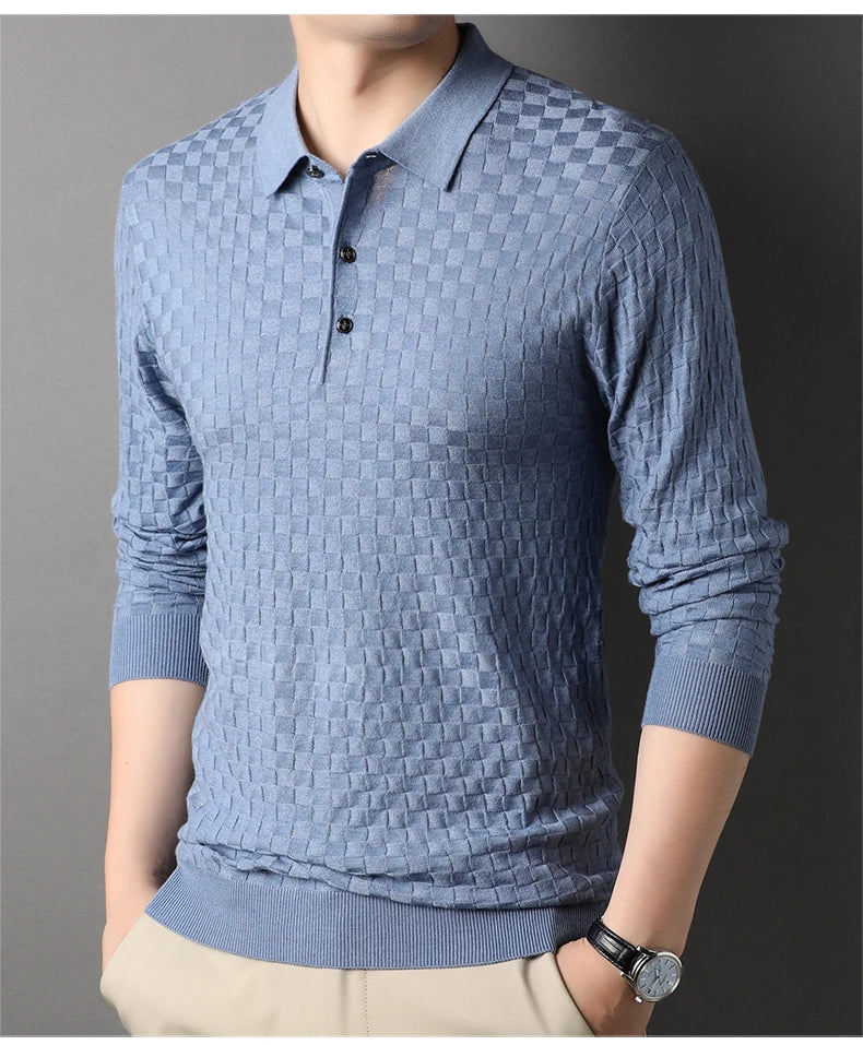 Autumn Men's Thin Knit Sweater Business Casual