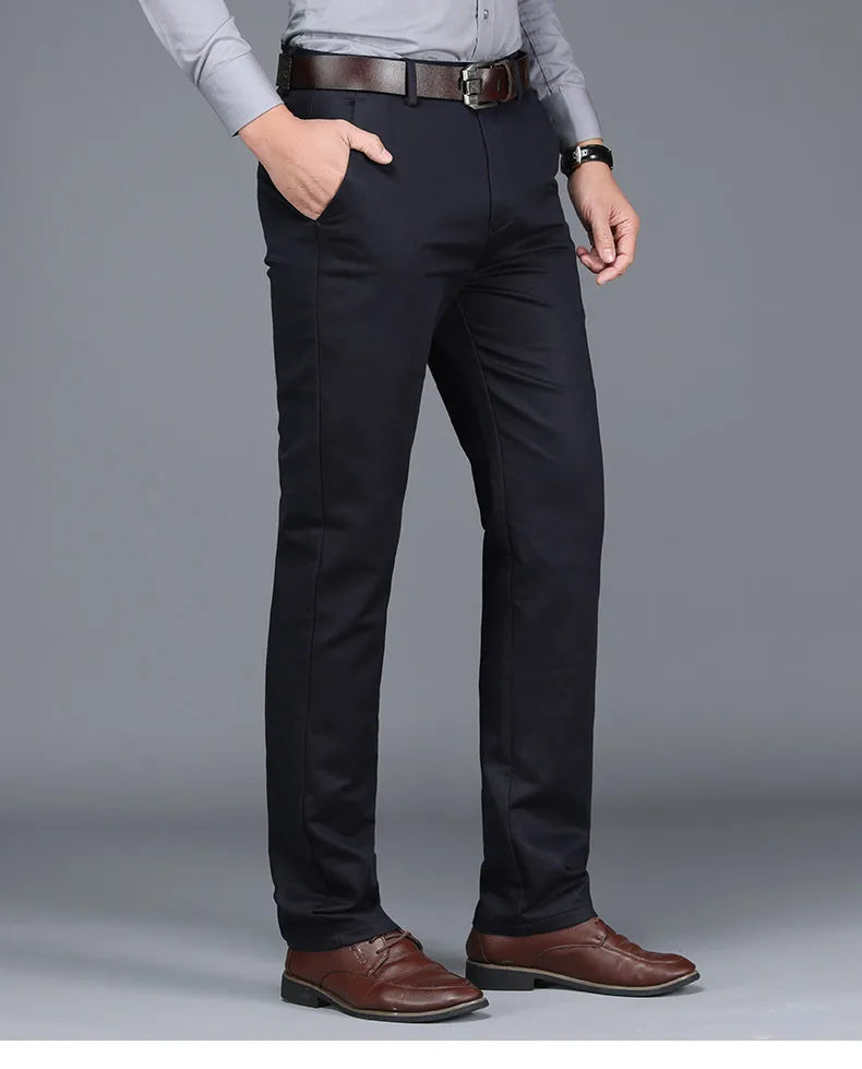 Classic Style Autumn Men's Regular Fit Dark Grey