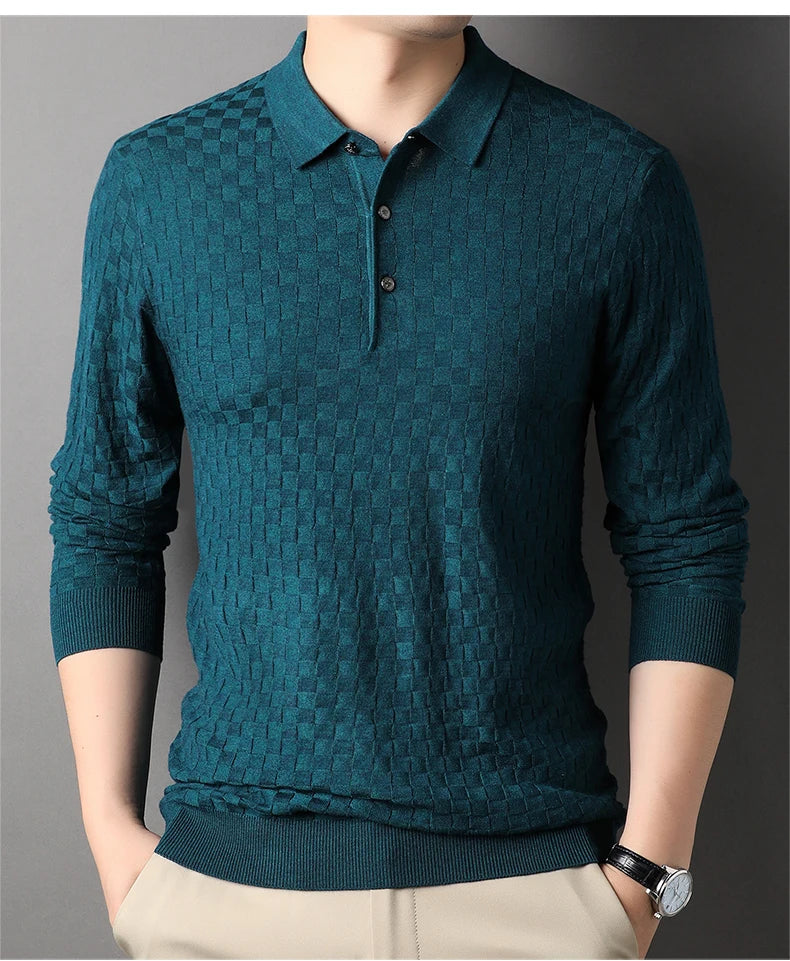 Autumn Men's Thin Knit Sweater Business Casual