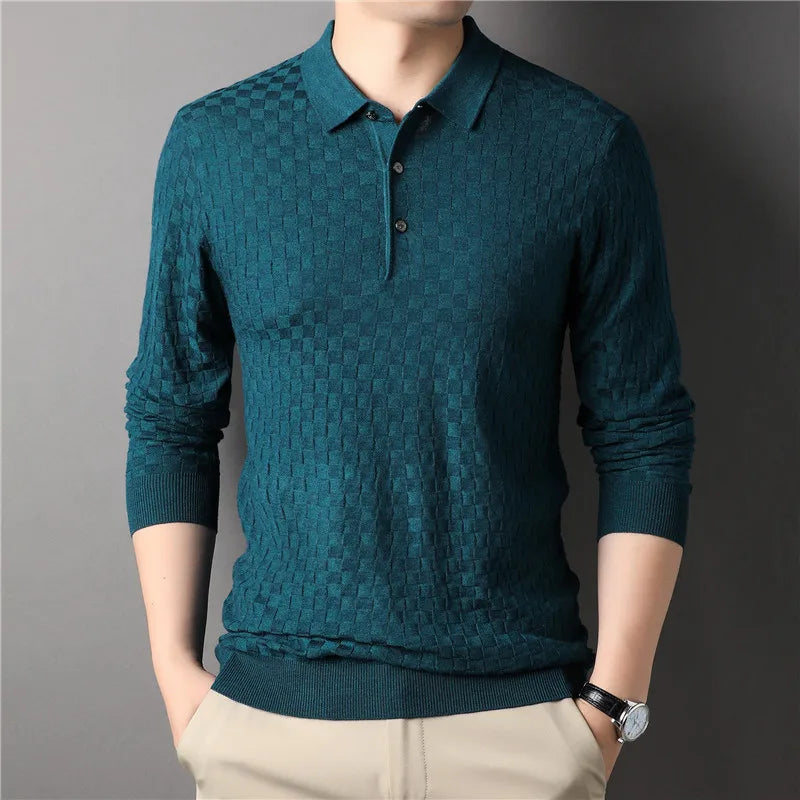 Autumn Men's Thin Knit Sweater Business Casual