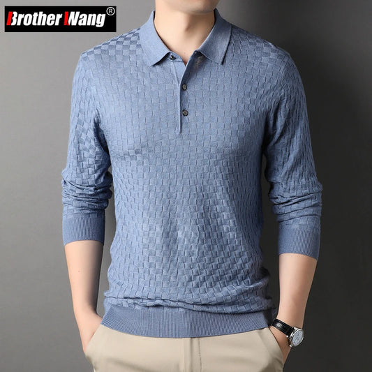 Autumn Men's Thin Knit Sweater Business Casual