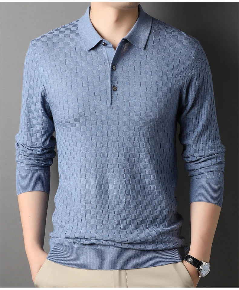 Autumn Men's Thin Knit Sweater Business Casual