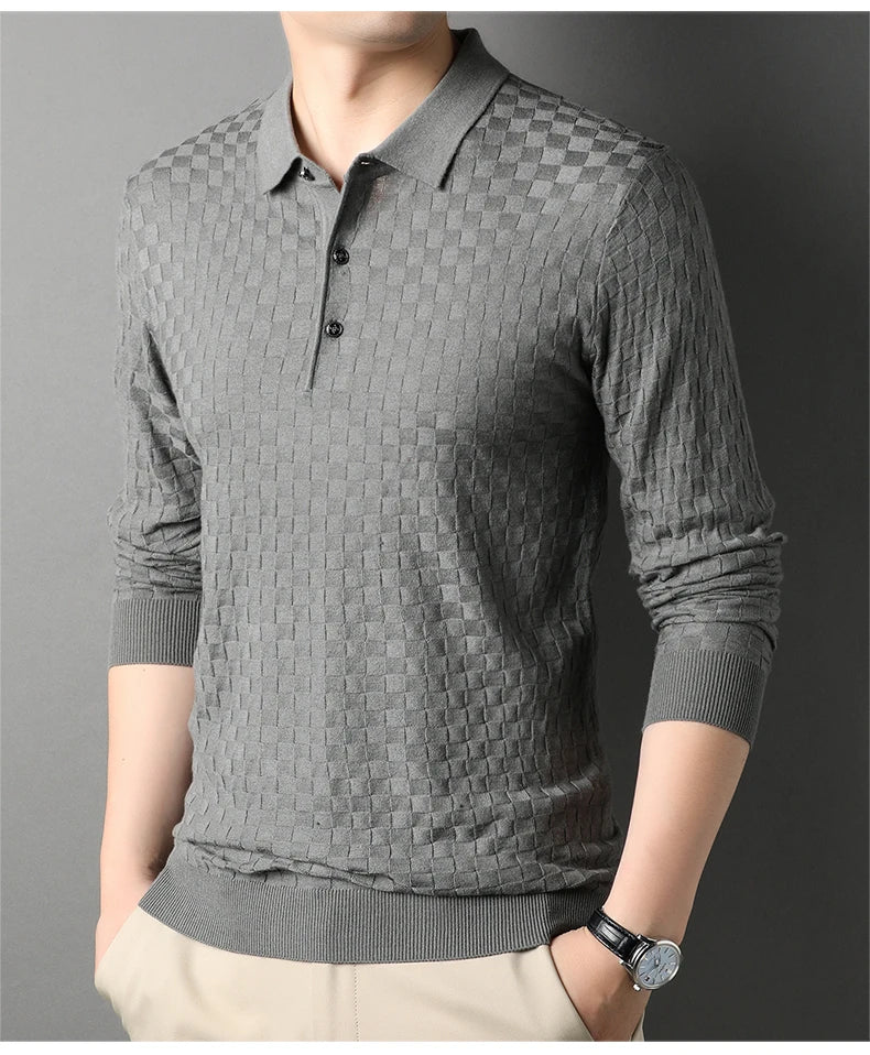 Autumn Men's Thin Knit Sweater Business Casual